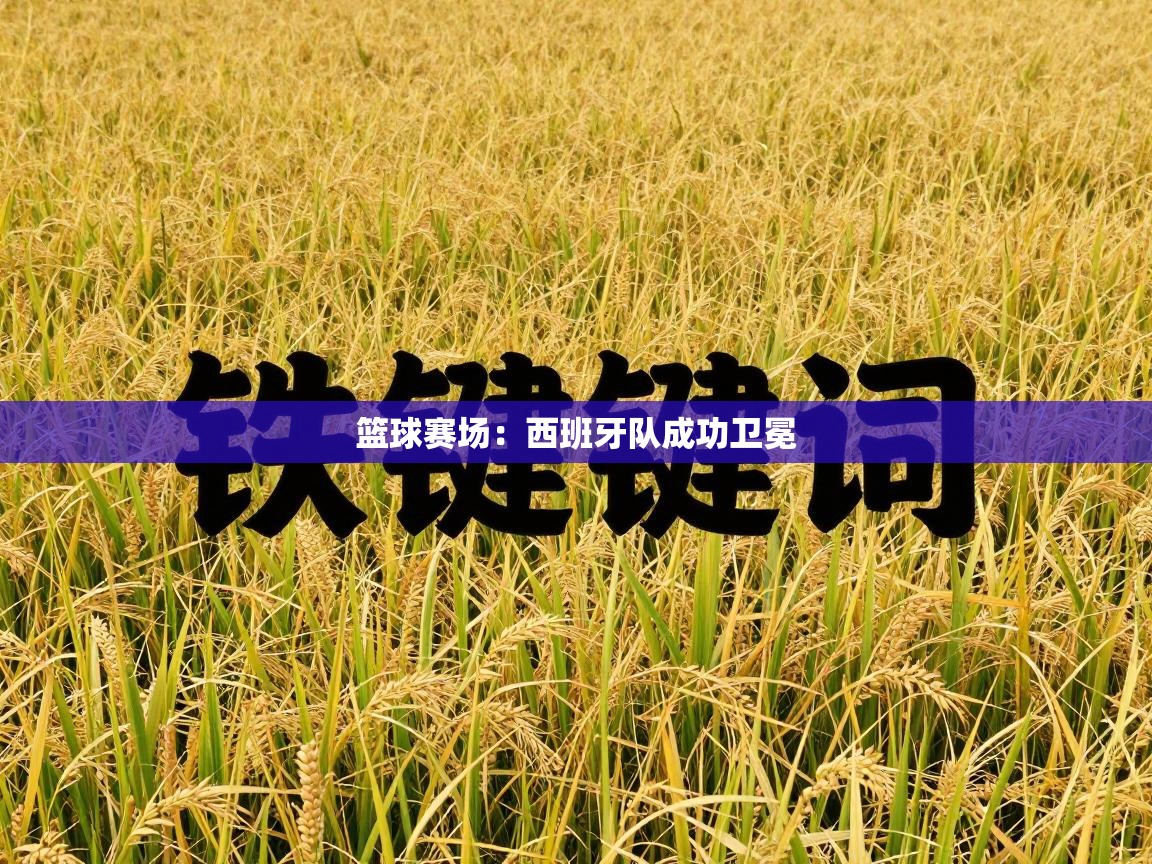 篮球赛场：西班牙队成功卫冕  第1张